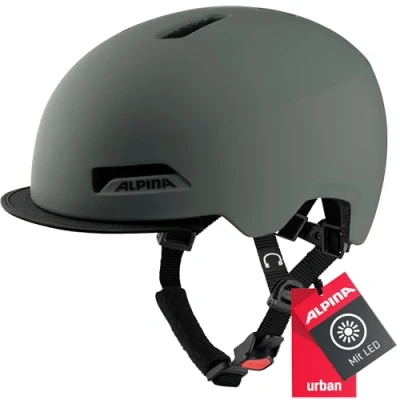 Afbeelding van Alpina Brooklyn Helmet, grijs Hoofdomtrek 57 61cm