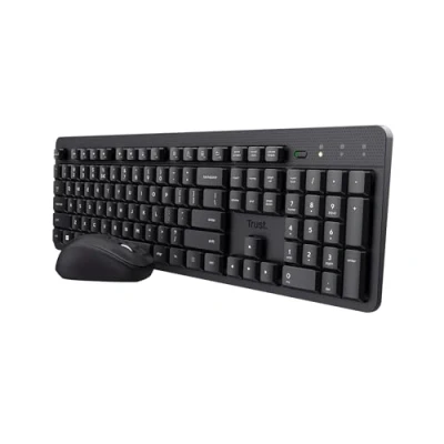 Afbeelding van Trust Ody II draadloos stil toetsenbord en muis, qwerty