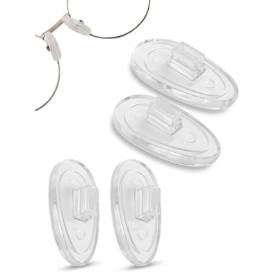 Afbeelding van Hoogwaardige neuspads van zachte siliconen, waterdruppelvorm, bevestiging clips of schroeven, 4 neuspads, verschillende maten, 11 mm, 13 15 17 hoeveelheid voor zonnebril