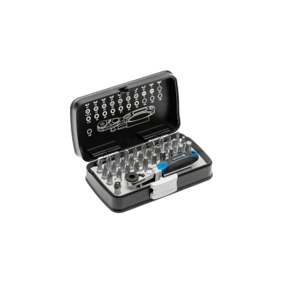 Afbeelding van Hogert Technik HT1R460 Set schroevendraaierbits Kunststof cassette 33