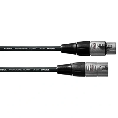 Afbeelding van Cordial CFM 0,5 FM XLR Verbindingskabel [1x bus 1x stekker] 0.50 m Zwart