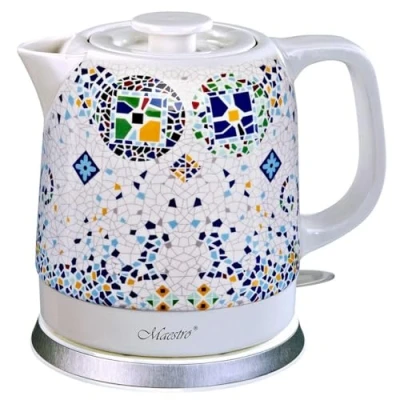 Afbeelding van Feel Maestro MR068 blue waterkoker 1,5 l Blauw, Wit 1200 W