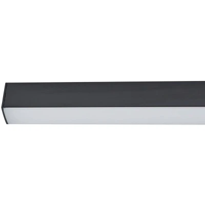 Afbeelding van Lucande LED plafondlamp Teniona, 101 cm, zwart, aluminium