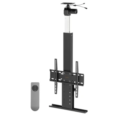 Afbeelding van Gemotoriseerde TV Plafondbeugel 32 55 inch Scherm Installatie in plafond Tot 45kg Zwart
