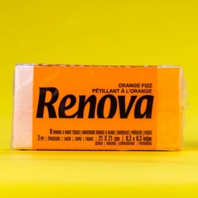Afbeelding van Renova Red Label Orange zakdoeken, 6 stuks