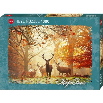 Afbeelding van Heye puzzel Stags Magic Forest 1000 stukjes