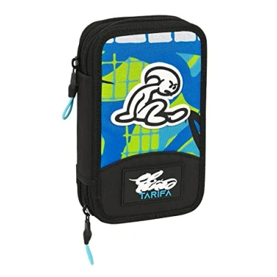 Afbeelding van Schooletui met Accessoires El Niño Green bali Zwart (12.5 x 19.5 4 cm) (28 pcs)