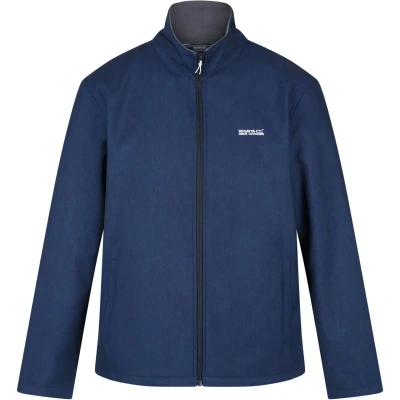 Afbeelding van Cera V Softshell Jas Heren Navy Marl 200 M Blauw Outdoor Jack