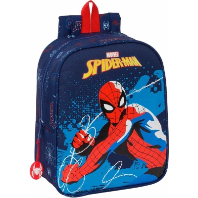 Afbeelding van Kinderrugzak Spider Man Neon Marineblauw 22 x 27 10 cm