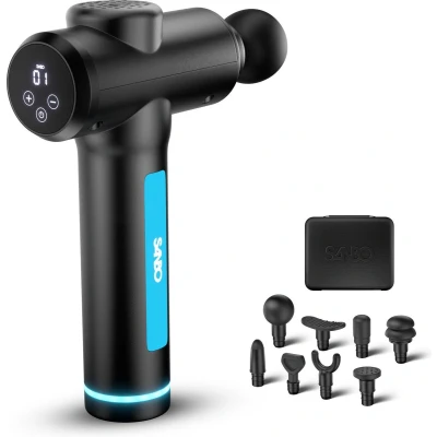 Afbeelding van Sanbo Massage Gun Generatie 4 met 8 opzetstukken en 30 Standen In combinatie Fysiotherapeuten Professioneel Sport Relax Massageapparaat Pistool Vaderdag Cadeau