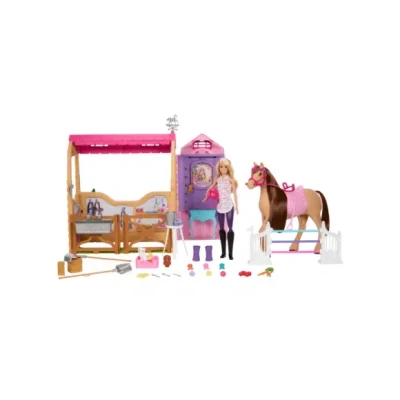 Afbeelding van Barbie Mysteries The Great Horse Chase Paard Droomstal Speelset