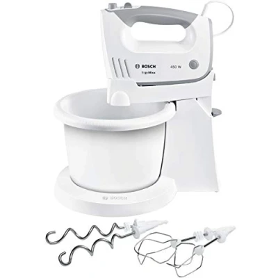 Afbeelding van Bosch MFQ36460 ErgoMixx Handmixer Incl mengkom 450W Wit