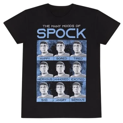 Afbeelding van Henry Tiger STAR TREK MANY Moods OF Spock Tshirt print, Heren, Maat: XL, Black