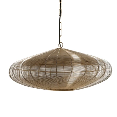 Afbeelding van Bahoto hanglamp Ø60x23 cm licht goud
