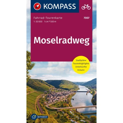 Afbeelding van Kompass Fietskaarten FTK7007 Fietskaart Moselradweg