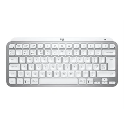 Image de Logitech MX Keys Mini for Business Clavier rétroéclairé sans fil Bluetooth LE QWERTY Anglais international gris pâle