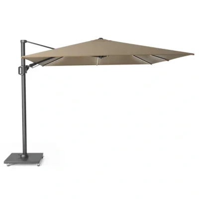 Afbeelding van Zweefparasol Challenger T2 Glow 300x300 cm taupe zonwering Platinum