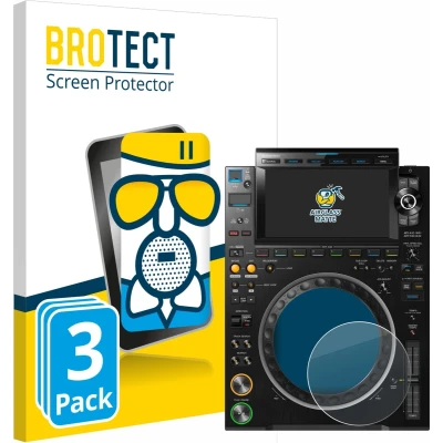 Afbeelding van BROTECT Screenprotector voor Pioneer CDJ 3000 (Cirkel) Folie Beschermfolie Beschermglas matte (3 Stuks)
