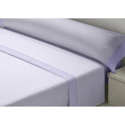 Afbeelding van Set beddengoed D&#039;Or VARTO Mauve Bed van 135 Franela