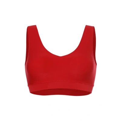 Afbeelding van Chantelle Bralette Top met vulling Soft Stretch Padded / BH naadloos dames Rood zwart Beige XXL