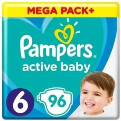 Afbeelding van PAMPERS Active Baby rozmiar 6 (96 sztuk) opakowanie miesięczne