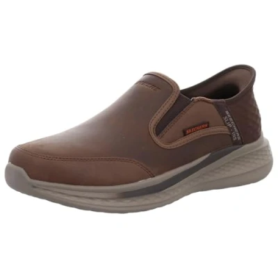 Afbeelding van Skechers Slade oper Heren Instappers Bruin