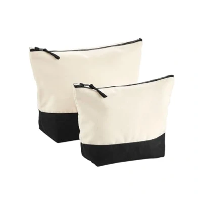 Afbeelding van Westford Mill Dipped Base Canvas Accessory Bag WM544 Natural/Black