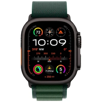 Image de Apple Watch Ultra 2 4G 49 mm Noir Boucle Alpine Vert M