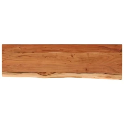Afbeelding van Wandschap rechthoekig natuurlijke rand 60x20x3,8 cm acaciahout