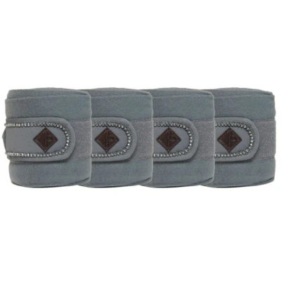 Afbeelding van Kentucky Bandages Polar Fleece Pearls Grijs Full