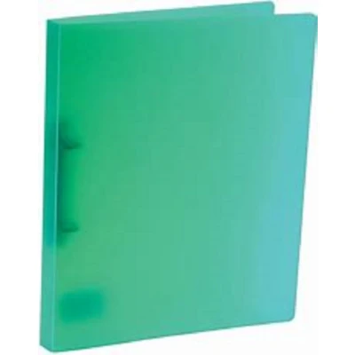 Afbeelding van Bronyl ringmap, voor ft A4, uit PP, 2 D ringen van 15 mm, geassorteerde transparante kleuren ringmap