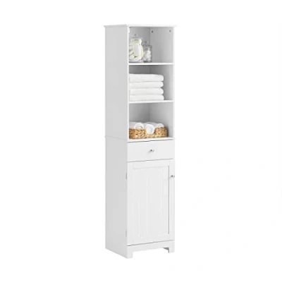 Afbeelding van SoBuy BZR17 W Badkamermeubel, hoge kast, opbergkast, 40 x 35 161 cm (l d h) (wit)