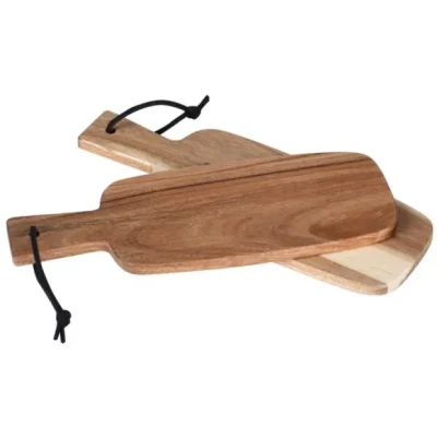 Afbeelding van Cookinglife Mini Serveerplank Cosy Bamboe 21 x 7.5 cm 2 Stuks