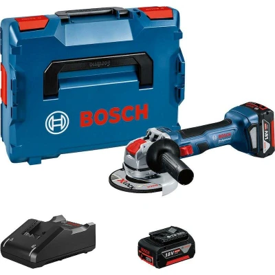 Afbeelding van Bosch Professional GWX 18V 7 06019H9105 Haakse accuslijper 125 mm Incl. 2 accus, koffer, Brushless 700 W 18 V 4.0 Ah