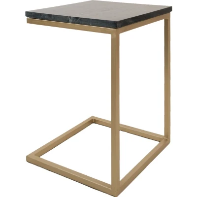 Afbeelding van Laptoptafel Mitch Marmer Zwart/Goud