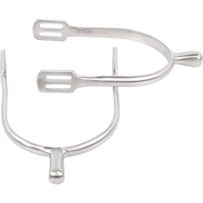 Afbeelding van Harry&#039;s Horse Sporen knop RVS brushed D20
