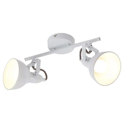Afbeelding van Briloner Leuchten SOFT Plafondlamp 2 lichts Spots Draai en kantelbaar E14 Metaal Wit