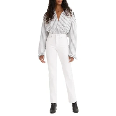 Image de Levi&#039;s Femme Jeans 724™ High Rise Straight, Western White, 29W / 30L
