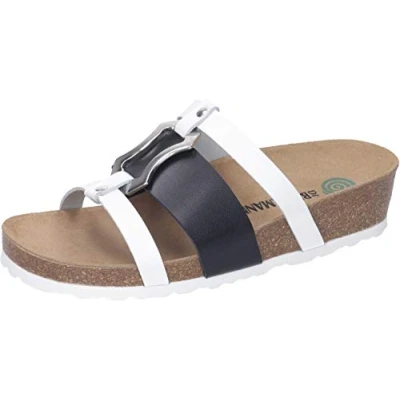 Afbeelding van Dr. Brinkmann 603141, sandalen, uniseks, volwassenen, wit/bruin leer