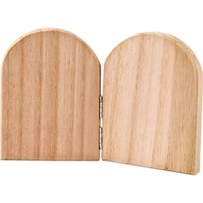 Afbeelding van Creative Houten Tweeluik Ikoon 11 X 17 Cm