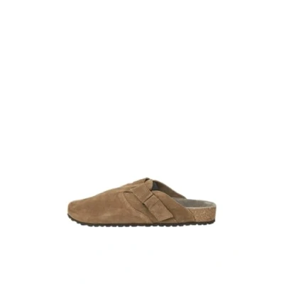 Afbeelding van JACK &amp; JONES Jfwlouis Suede Mule suède heren, Cognac.