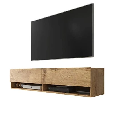 Afbeelding van Selsey Wander TV kast/tv bank (140 cm, eiken Wotan, zonder led)