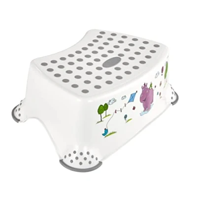Image de MILL&#039;O BÉBÉ Marche Pieds Blanc Violet Décor Hippo