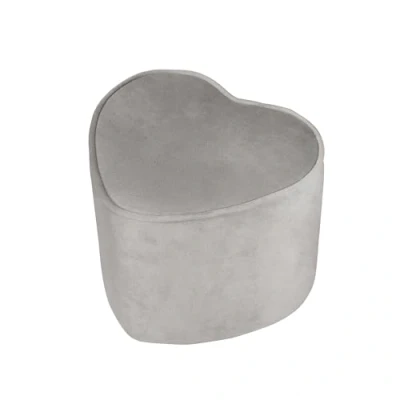 Afbeelding van Roba Poef Lil Sofa Junior 24 Cm Fluweel Grijs