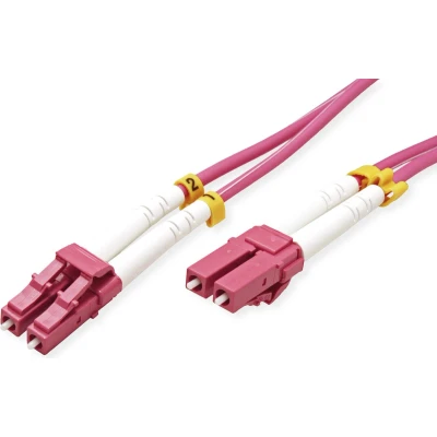 Afbeelding van VALUE F.O. kabel 50/125µm OM4, LC/LC, violet, 7 m