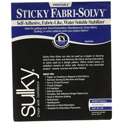Afbeelding van Sulky Sticky Fabri Solvy Stabilizer 50 cm X36&quot; 457 01
