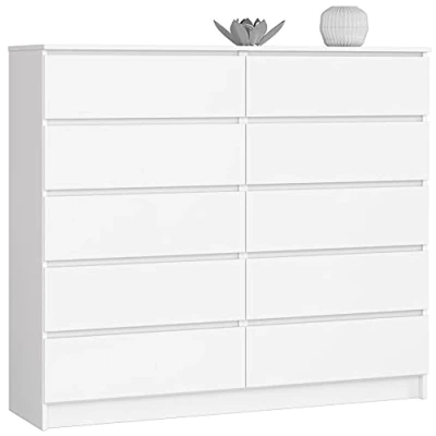 Afbeelding van AKORD Commode K 140 met 10 (2 x 5) laden, B 138 H 121 D 40 cm, gewicht 75 kg