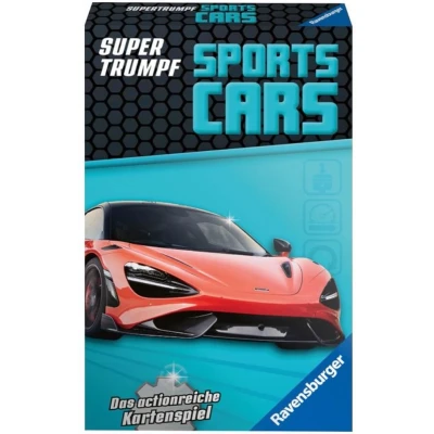 Afbeelding van Ravensburger Kaartspel, Supertrumpf Sports Cars 20683, kwartet en troefspel voor technische fans vanaf 7 jaar: het actievolle kaartspel