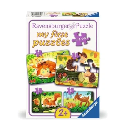 Afbeelding van Ravensburger puzzel Forest Animals Legpuzzel 2, 4, 6, 8 stukjes