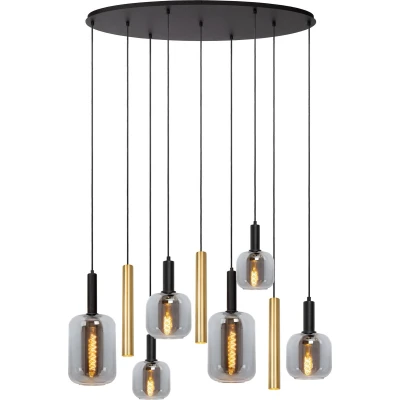 Afbeelding van Lucide JOANET Hanglamp 6xE27 Messing